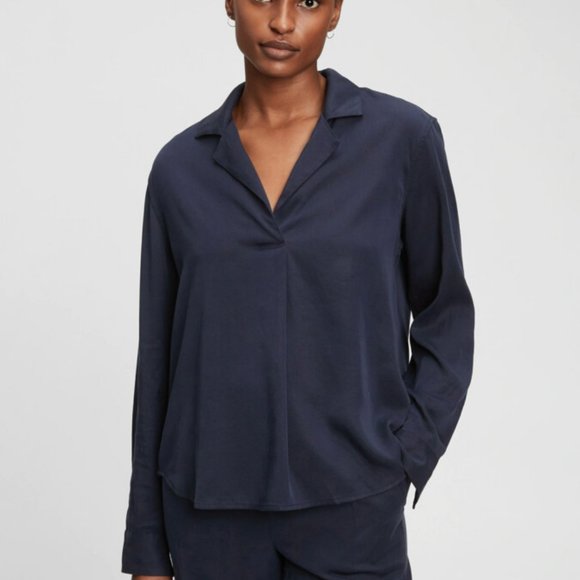 NWOT Gap TENCEL™ Lyocell Popover Shirt - Picture 5 of 5